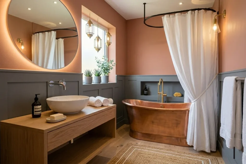 luxury shower curtain bathroom decor ideas stylish bathtub setup modern bathroom