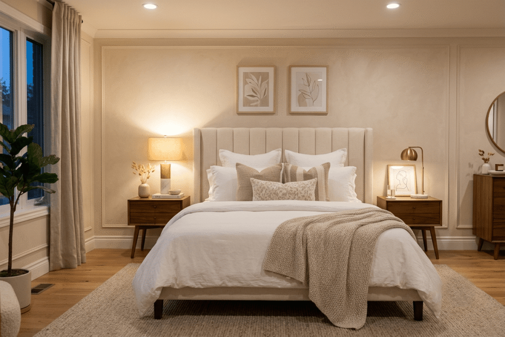 Big Girl Bedroom Ideas with a Stylish Upholstered Bed