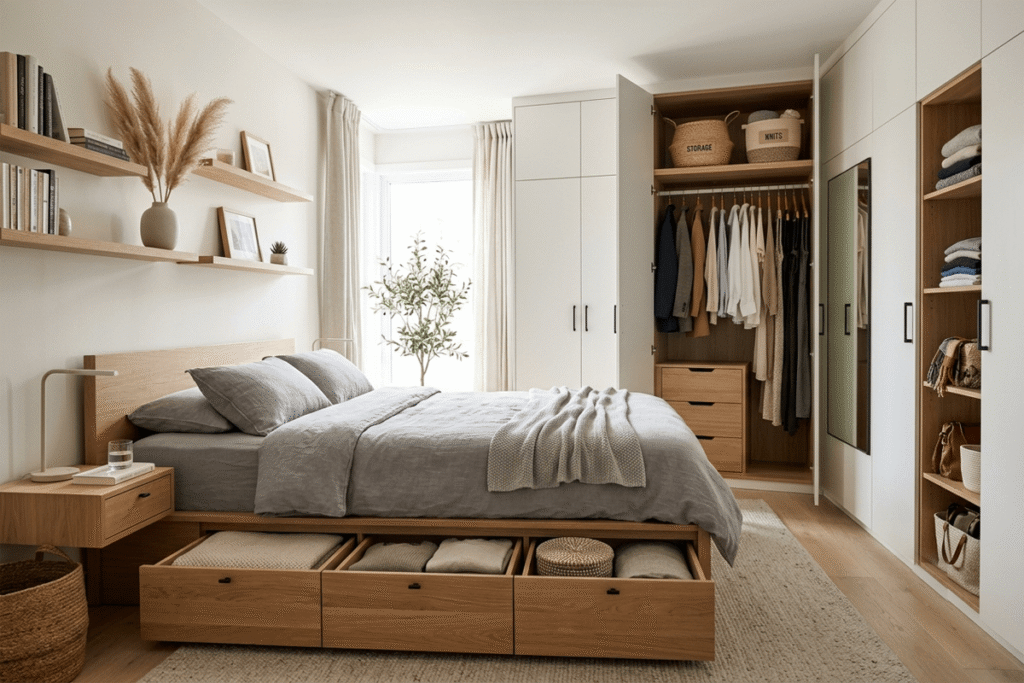Smart Bedroom Storage Ideas for Small Spaces