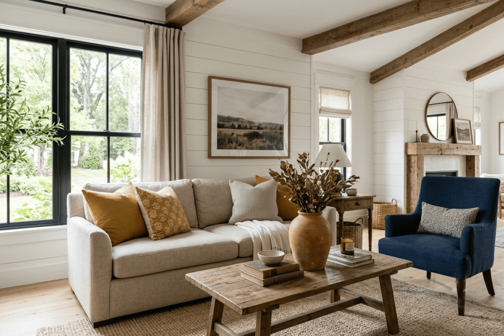Modern Farmhouse Living Room Color Ideas